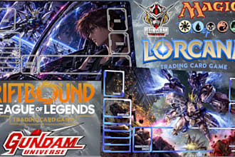 design custom playmat, tcg, gundam playmat, commander edh pokemon trainer