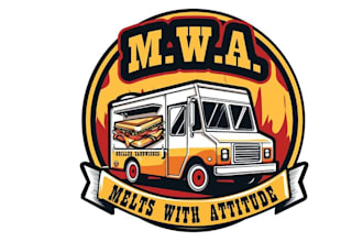 design food truck restaurant logo for a famous TV chef