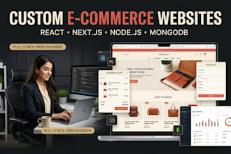 build a custom full stack ecommerce website with nextjs