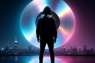 draw professional spotify cover, cd cover or an album cover