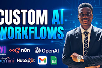 custom n8n and make com workflows for business automation