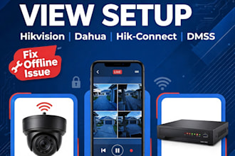setup your hikvision, dahua dvr, nvr on hik connect and dmss app for remote view