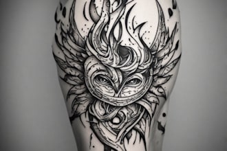create a professional tribal tattoo design