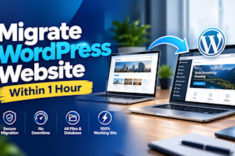 migrate wordpress website, wordpress migration within 1 hour
