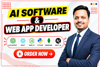 do ai website development as full stack ai software developer