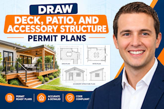 draw deck, patio, and accessory structure permit plans