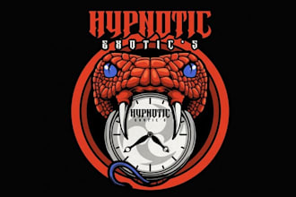 design custom reptile breeder logo hypnotic exotic