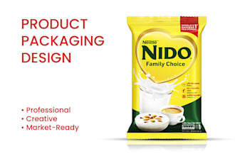 create professional print ready packaging and label design