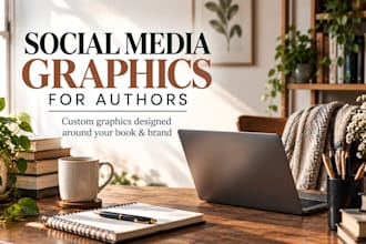 create branded social media graphics to market your book