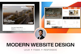 design a modern website UI UX in figma