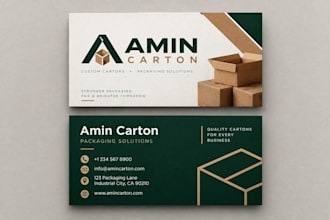design a modern business card