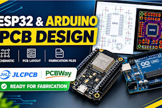 design esp32 arduino pcb layout readyfor jlcpcb and pcbway fabrication
