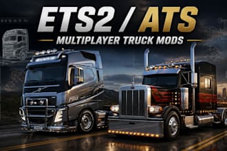 create ets2 ats multiplayer compatible truck mods