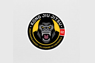 create a modern jiu jitsu, MMA and martial arts logo design