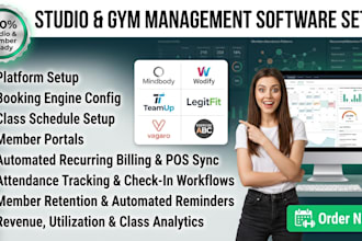 setup studio management via mindbody wodify teamup legitfit vagaro exercise abc