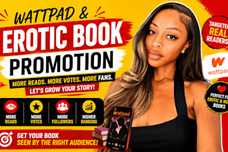 do wattpad book promotion and erotic book promotion