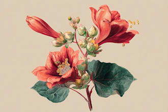 draw realistic botanical illustration