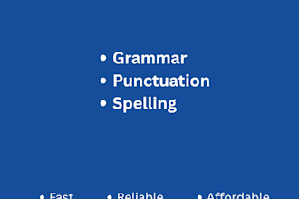 proofread your document for grammar and clarity