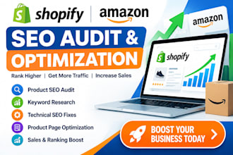 fix shopify product seo audit ranking issues ecommerce sale optimization amazon