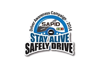 design a driving safety campaign logo for saudi aramcos