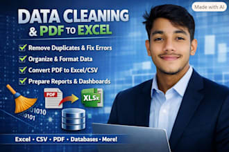 clean, format, merge, split excel data