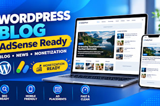 setup an adsense ready wordpress blog or news for monetization