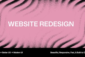 redesign your website UI UX for a modern experience
