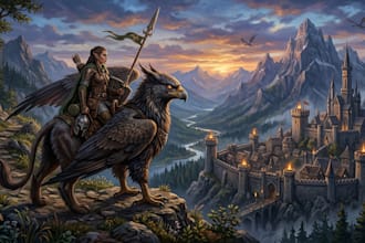 paint semi realistic fantasy art