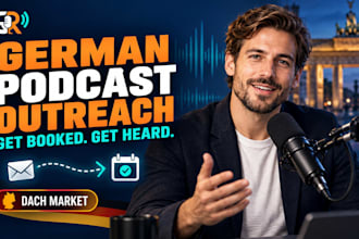 do german podcast outreach and book you as a podcast guest
