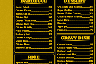 design a modern restaurant food cafe and coffee menu