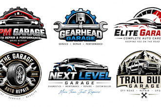 design a professional auto repair, mechanic, automotive, or workshop garage logo