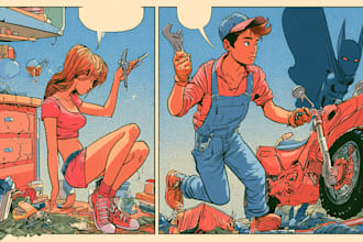 comic book illustration graphic novel comic book
