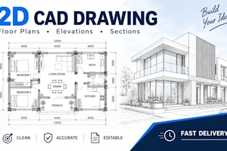 draw and redraw architectural floor plans in autocad