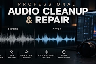 professionally clean, repair and restore your audio