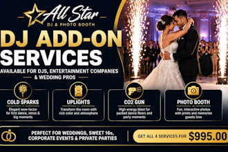 design wix wedding dj website dj entertaniment wedding booking service website