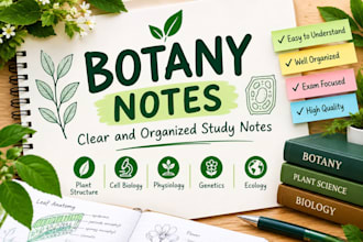 create clear botany notes