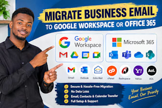 migrate business email to google workspace or office 365