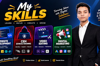 do video editing, digital marketing, ceh, and website development