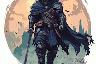make a fantasy game logo