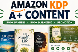 design amazon kdp a plus content book banner book marketing promotion for book