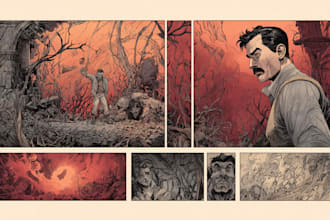 draw a custom cover art for your comic, book or podcast
