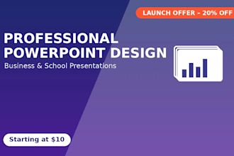 create a professional powerpoint presentation for business or school