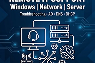 provide remote IT support for windows and network issues