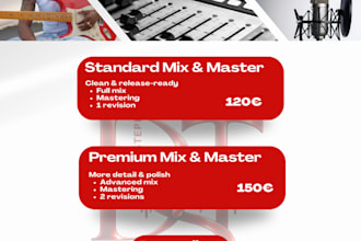 mix and master your song professionally