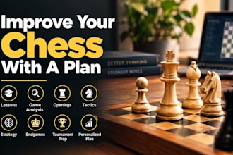 be your chess coach with personalized lessons and game analysis