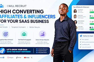 recruit high converting affiliates and influencers for your saas business