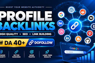 build manual profile backlinks for SEO link building