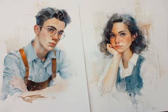 create semi realistic characters for you