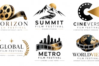 design a professional, cinema, movie, or filmmaking  film festival logo
