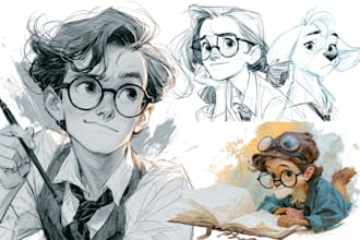 sketch any person, character for you
